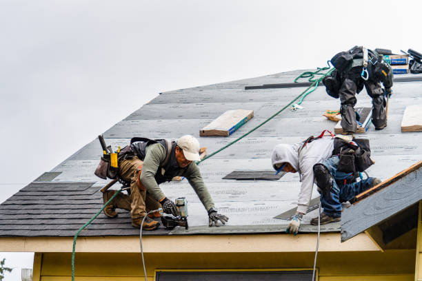 Professional Gutter Installation technician working in Streetsboro, OH